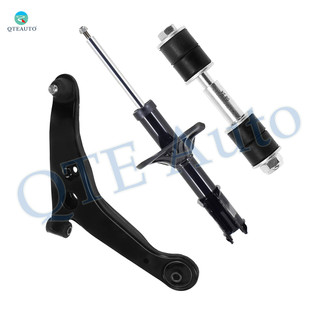 Set of 3 Front Right Lower Control Arm Ball Joint-Sway Bar Link-Suspension Strut Assembly For 2002-2007 Mitsubishi Lancer