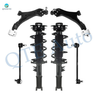 Set of 6 Front Lower Control Arm Ball Joint-Sway Bar Link-Quick Complete Strut-Coil Spring Assembly For 2008-2010 Saturn VUE