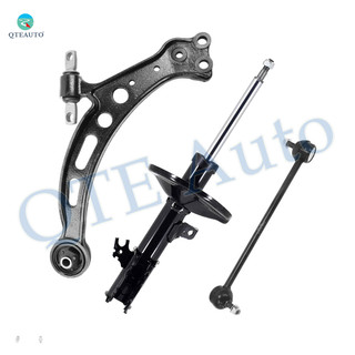 Set of 3 Front Left Lower Control Arm-Sway Bar Link-Suspension Strut Assembly For 1997 1998 Toyota Avalon
