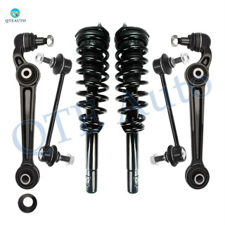 Set of 6 Front Lower Forward Control Arm Ball Joint-Sway Bar Link-Quick Complete Strut-Coil Spring Assembly For 2010-2012 Lincoln MKZ AWD