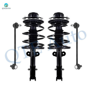 Set of 4 Front Sway Bar Link-Quick Complete Strut-Coil Spring Assembly For 2001-2007 Dodge Grand Caravan