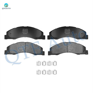 Front Ceramic Brake Pad Kit For 2008-2019 2021-2023 Ford E-450 Super Duty