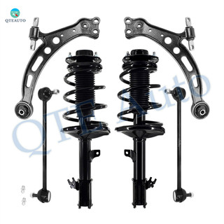 Set of 6 Front Lower Control Arm-Sway Bar Link-Quick Complete Strut-Coil Spring Assembly For 1999-2003 Lexus RX300