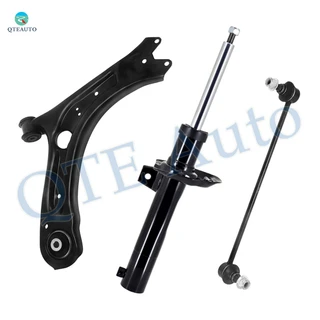 Set of 3 Front Right Lower Control Arm-Sway Bar Link-Suspension Strut Assembly For 2012-2020 Volkswagen Passat