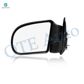 Left Driver Side Mirror, Manual Adjust Non-Heated Textured Black Manual Folding For 1998-2004 Chevrolet S10 Without Signal Light, Blind Spot Monitor, Memory & Auto-Dimming