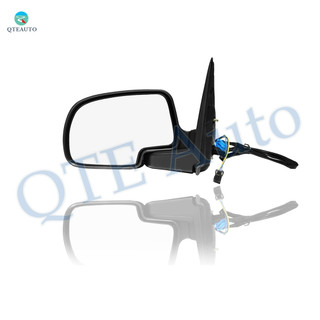 Left Driver Side Mirror, Power Adjust Heated Textured Black Manual Folding For 2003-2006 Chevrolet Silverado 2500 HD Without Signal Light, Blind Spot Monitor, Memory & Auto-Dimming