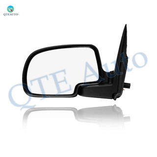 Left Driver Side Mirror, Manual Adjust Non-Heated Chrome Manual Folding For 2000-2002 GMC Yukon Without Signal Light, Blind Spot Monitor, Memory & Auto-Dimming