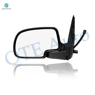 Left Driver Side Mirror, Black Manual Folding For 2000-2005 Chevrolet Suburban 2500