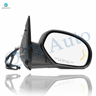 Right Passenger Side Mirror, Power Adjust Heated Manual Folding For 2007-2013 Chevrolet Suburban 2500 With Signal Light; Without Blind Spot Monitor, Memory & Auto-Dimming