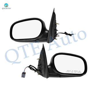 Driver & Passenger Side Mirror, Power Non-Heated Paintable Manual Folding For 1998-2001 2003-2008 Mercury Grand Marquis W/o Signal Light, Blind Spot Monitor, Memory & Auto-Dimming