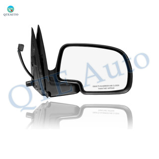 Right Passenger Side Mirror, Power Adjust Non-Heated Chrome Manual Folding For 1999 2000 GMC Sierra 2500 Without Signal Light, Blind Spot Monitor, Memory & Auto-Dimming