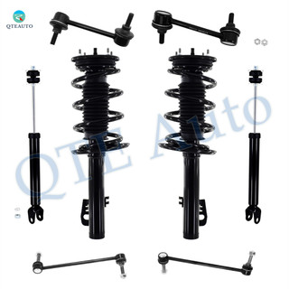 Set of 8 Front Sway Bar Link-Quick Complete Strut-Coil Spring Assembly-Rear Sway Bar Link-Shock Absorber For 2010-2012 Ford Flex