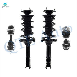 Set of 4 Front Sway Bar Link-Quick Complete Strut-Coil Spring Assembly For 2004-2006 Scion XB