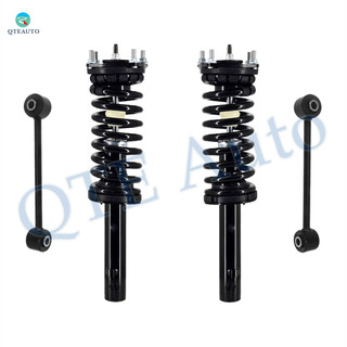 Set of 4 Front Sway Bar Link-Quick Complete Strut-Coil Spring Assembly For 2006-2010 Jeep Commander