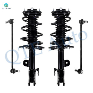 Set of 4 Front Sway Bar Link-Quick Complete Strut-Coil Spring Assembly For 2013-2018 Toyota RAV4
