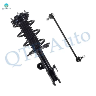 Front Left Sway Bar Link-Quick Complete Strut-Coil Spring Assembly For 2006-2012 Toyota RAV4