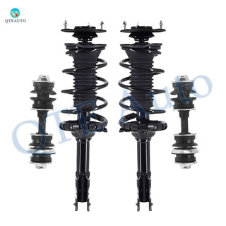 Set of 4 Front Sway Bar Link-Quick Complete Strut-Coil Spring Assembly For 2000-2005 Toyota Echo