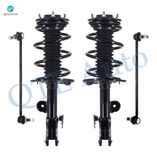 Set of 4 Front Sway Bar Link-Quick Complete Strut-Coil Spring Assembly For 2006-2012 Toyota RAV4