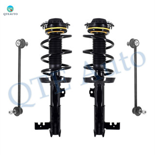 Set of 4 Front Sway Bar Link-Quick Complete Strut-Coil Spring Assembly For 2018-2020 GMC Terrain