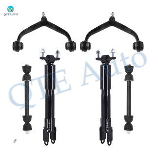 Set of 6 Front Upper Control Arm Ball Joint-Sway Bar Link-Shock Absorber For 2011-2019 GMC Sierra 3500 HD