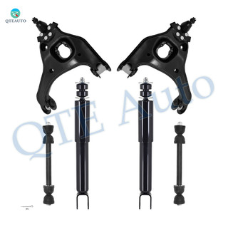 Set of 6 Front Upper Control Arm Ball Joint-Sway Bar Link-Shock Absorber For 2004-2006 Chevrolet Silverado 1500 RWD