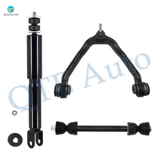Set of 3 Front Upper Control Arm Ball Joint-Sway Bar Link-Shock Absorber For 2000-2006 Chevrolet Tahoe Exc. Z55 Autoride Suspension