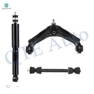 Set of 3 Front Upper Control Arm Ball Joint-Sway Bar Link-Shock Absorber For 2001-2006 Chevrolet Silverado 3500 Monotube Performance Upgrade