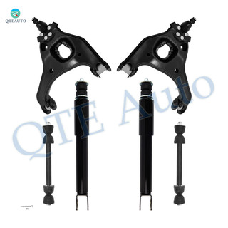 Set of 6 Front Upper Control Arm Ball Joint-Sway Bar Link-Shock Absorber For 2007 Chevrolet Silverado 1500 Classic High Performance Monotube Upgrade