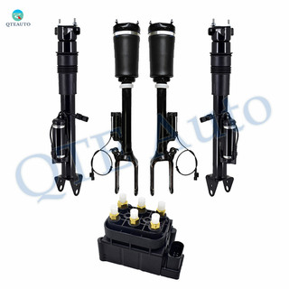 Full Set Air Suspension Solenoid Valve Block-Front Air Airmatic Suspension Spring Strut-Rear Air Shock Absorber For 2008-2011 Mercedes-Benz ML550