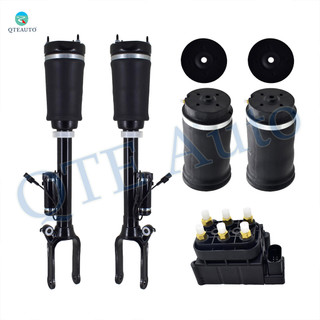 Full Set Air Suspension Solenoid Valve Block-Front Air Airmatic Suspension Spring Strut-Rear Air Suspension Spring Bag For 2010 2011 Mercedes-Benz ML450