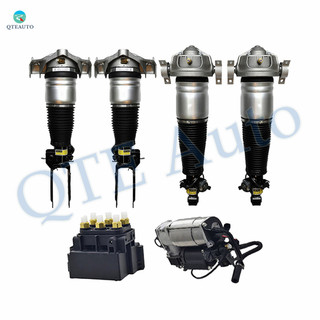 Full Set Air Suspension Compressor Pump-Air Suspension Valve Solenoid Block-Front-Rear Air Suspension Spring Strut For 2003-2006 2008-2010 Porsche Cayenne