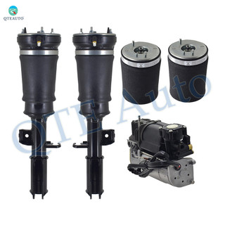 Full Set Air Suspension Compressor Pump-Front Air Suspension Spring Strut For-Rear Air Suspension Spring Bag For 2000-2006 BMW X5