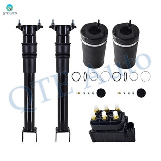 Full Set Air Suspension Solenoid Valve Block-Front Air Suspension Spring Bag-Rear Air Shock Absorber For 2007-2009 Mercedes-Benz GL320