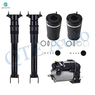 Full Set Air Suspension Compressor Pump-Front Air Suspension Spring Bag-Rear Air Shock Absorber For 2010-2012 Mercedes-Benz GL350