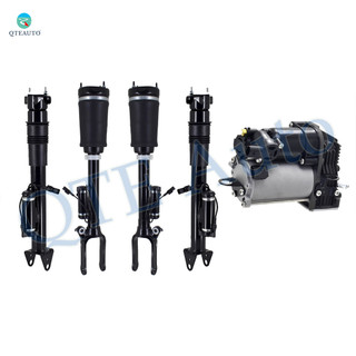 Full Set Air Suspension Compressor Pump-Front Air Airmatic Suspension Spring Strut-Rear Air Shock Absorber For 2007-2009 Mercedes-Benz ML320