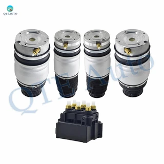 Full Set Air Suspension Solenoid Valve Block-Front-Rear Air Suspension Spring Bag For 2007-2015 Audi Q7