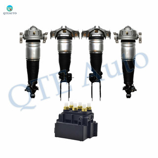 Full Set Air Suspension Solenoid Valve Block-Front-Rear Air Suspension Spring Strut For 2007-2015 Audi Q7