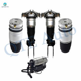 Full Set Air Suspension Compressor Pump-Front Air Suspension Spring Strut-Rear Air Suspension Spring Bag For 2004-2010 Volkswagen Touareg