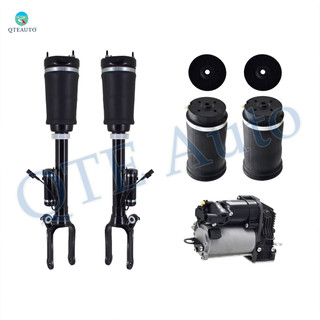 Full Set Air Suspension Compressor Pump-Front Air Airmatic Suspension Spring Strut-Rear Air Suspension Spring Bag For 2006-2011 Mercedes-Benz ML350