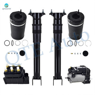 Full Set Air Suspension Solenoid Valve Block-Air Suspension Compressor Pump-Front Air Suspension Spring Bag-Rear Air Shock Absorber For 2008-2011 Mercedes-Benz ML550