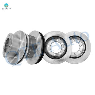 Set of 4 Front 330.95mm-Rear 326mm Brake Disc Rotors For 1999-2004 Ford F-350 Super Duty