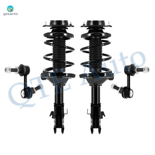 Set of 4 Front Sway Bar Link-Quick Complete Strut-Coil Spring Assembly For 2017 2018 Subaru Forester