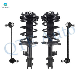 Set of 4 Front Sway Bar Link-Quick Complete Strut-Coil Spring Assembly For 2007-2011 KIA Rondo