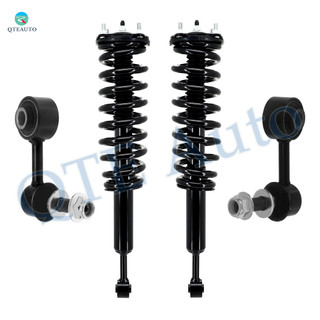 Set of 4 Front Sway Bar Link-Quick Complete Strut-Coil Spring Assembly For 2007-2021 Toyota Tundra w/ TRD Package
