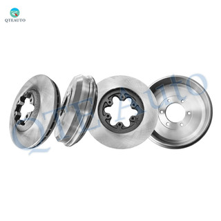 Set of 4 Front 280mm Brake Disc Rotors-Rear 335.2mm Brake Drum For 2006 Isuzu I-350