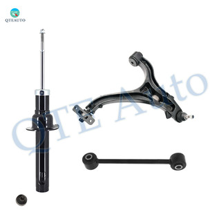 Set of 3 Front Left Lower Control Arm Ball Joint-Sway Bar Link-Suspension Strut Assembly For 2005-2010 Jeep Grand Cherokee