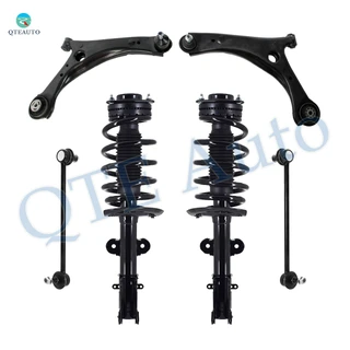 Set of 6 Front Lower Control Arm Ball Joint-Sway Bar Link-Quick Complete Strut-Coil Spring Assembly For 2008-2011 Dodge Grand Caravan