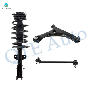 Set of 3 Front Right Lower Control Arm Ball Joint-Sway Bar Link-Quick Complete Strut-Coil Spring Assembly For 2012-2020 Dodge Grand Caravan