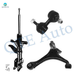 Set of 3 Front Right Lower Control Arm-Sway Bar Link-Suspension Strut Assembly For 2003-2006 Honda Element