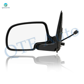 Left Driver Side Mirror, Power Adjust Heated Chrome Manual Folding For 1999 2000 GMC Sierra 1500